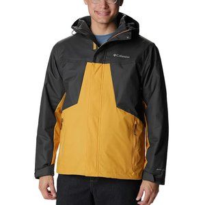 NEW $260 Columbia Tunnel Falls Interchange Jacket! Yellow 3 in 1 Fleece Liner